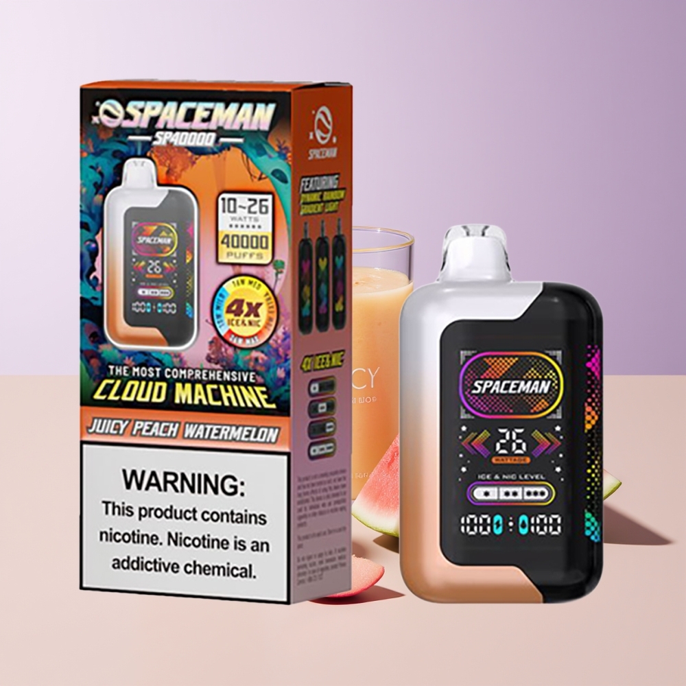 SMOK SPACEMAN SP40000 2 Bocados Melocotón Jugoso Sandía 20ml Chile Por Mayor