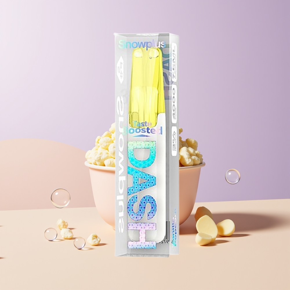 Snowplus Dash 4000 Puffs Palomitas de Maíz Vainilla 5% Chile Por Mayor