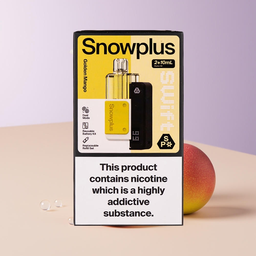 Snowplus Swift 5000 Puffs Mango Dorado Dual Mesh Chile Por Mayor