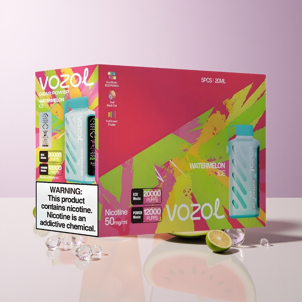 VOZOL Gear Power 20000 Puffs Sandía Hielo Dual Mesh Coil Chile Por Mayor