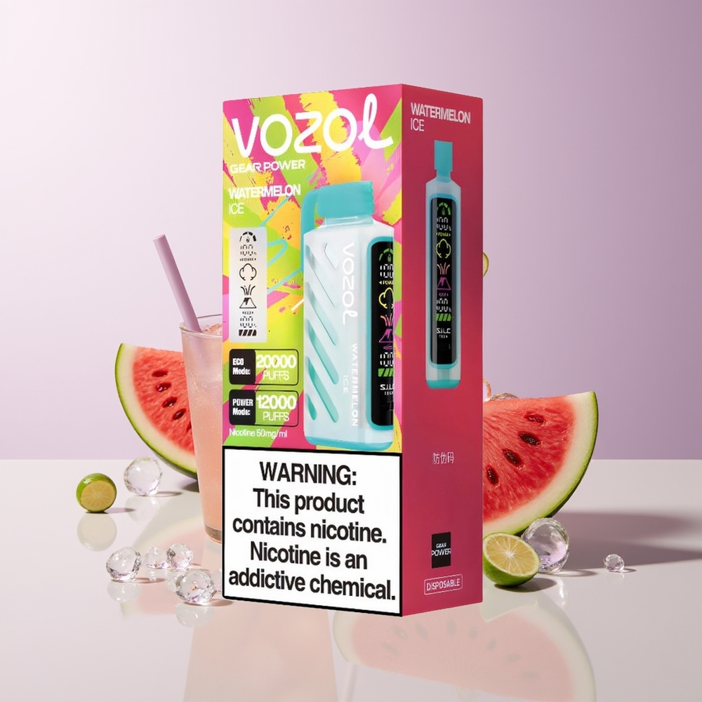 VOZOL Gear Power 20000 Puffs Sandía Hielo Dual Mesh Coil Chile Por Mayor
