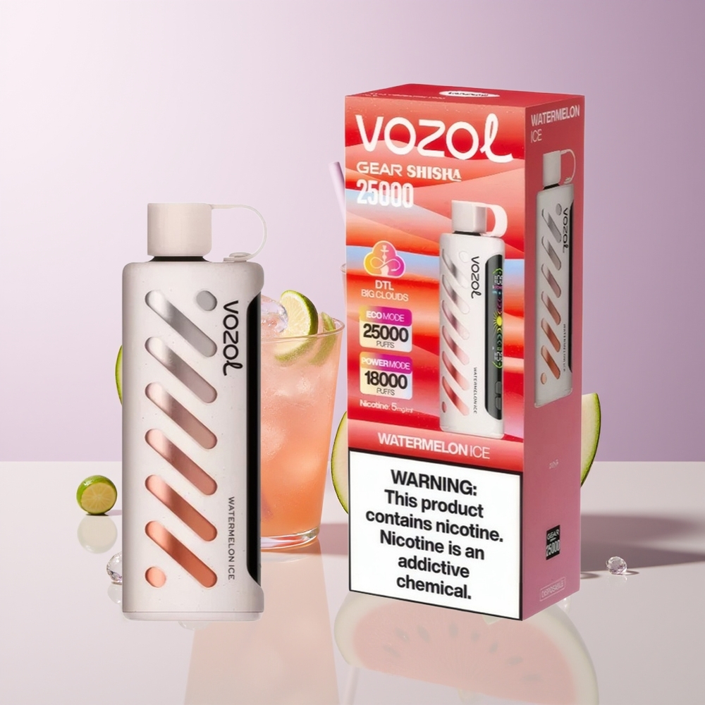 VOZOL Gear Shisha 25000 Bocados Sandía Helada Dual Mesh Chile Por Mayor