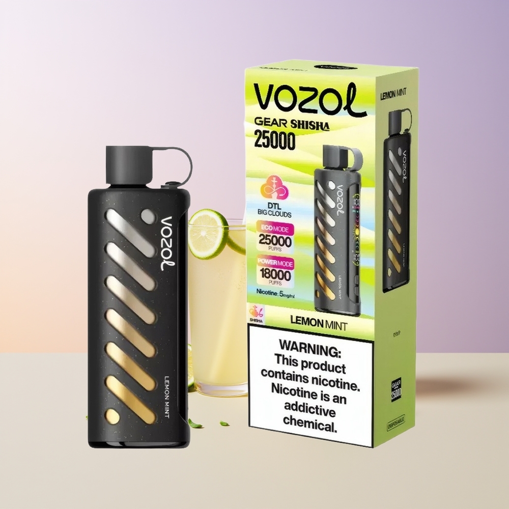 VOZOL Gear Shisha 25000 Limón Menta S.i.L.C Tech Chile Por Mayor