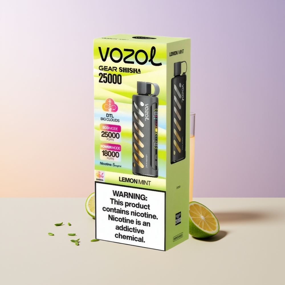 VOZOL Gear Shisha 25000 Limón Menta S.i.L.C Tech Chile Por Mayor