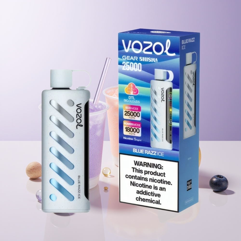 VOZOL Gear Shisha 25000 Puffs Menta Azul Helada Chile Por Mayor