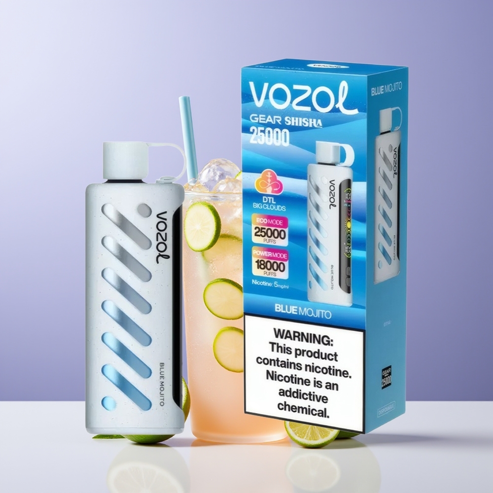VOZOL Gear Shisha 25000 Puffs Mojito Azul Dual Mesh Chile Por Mayor