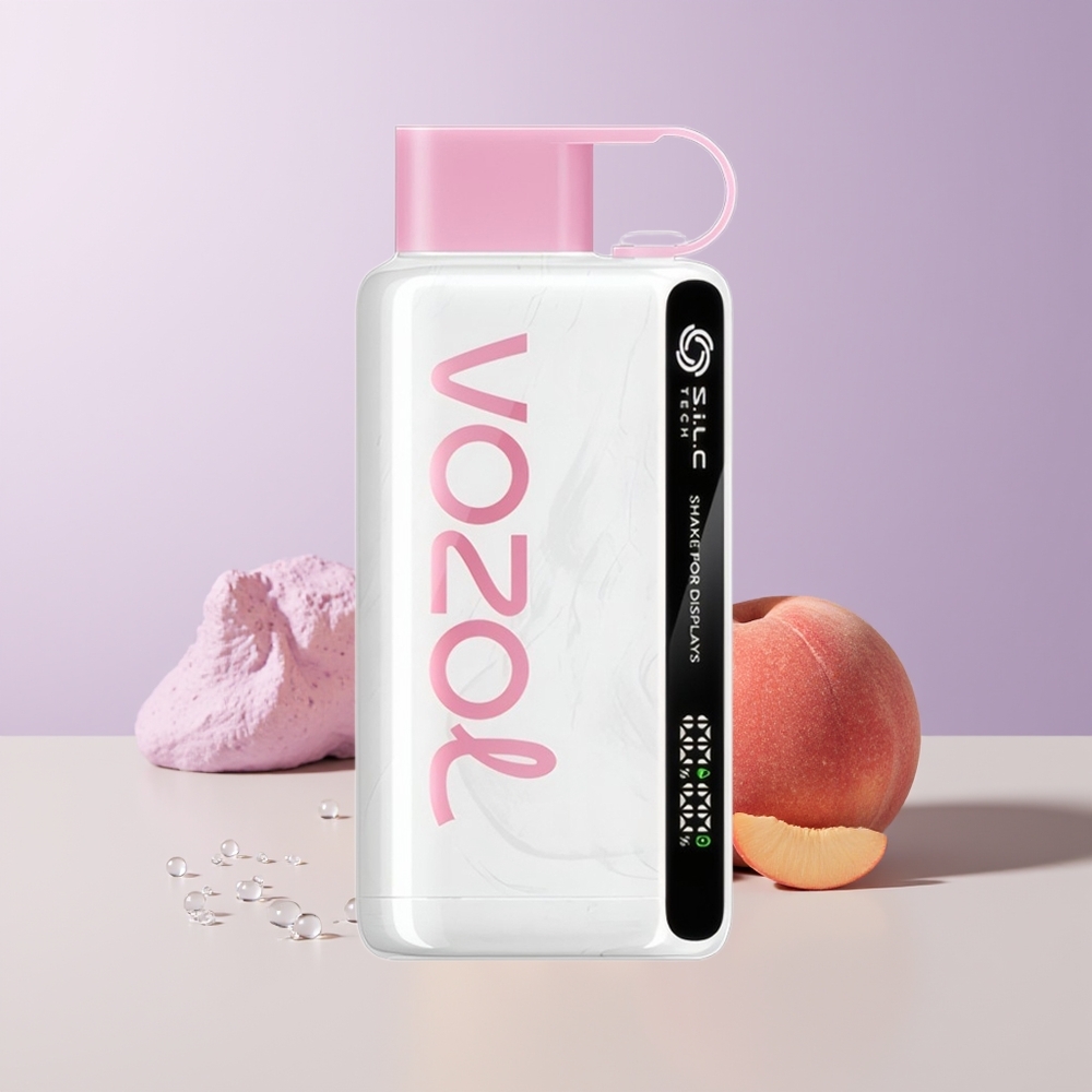 VOZOL STAR 9000/12000 Puffs Durazno Hielo Carga Rápida Chile Por Mayor
